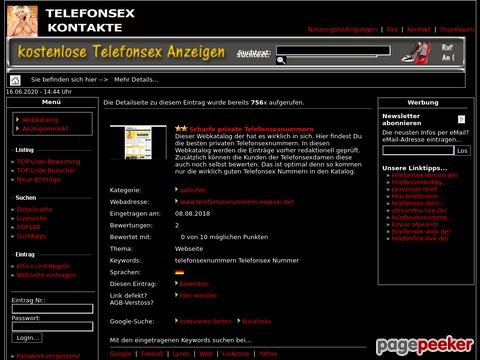 Telefonsex Nummer privat